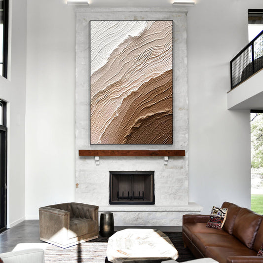 Minimal Coffee Palette Earthy Tones Abstract Painting