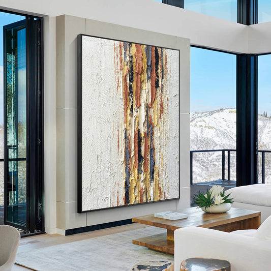 Texture Abstract Oil Painting Minimalist wall art