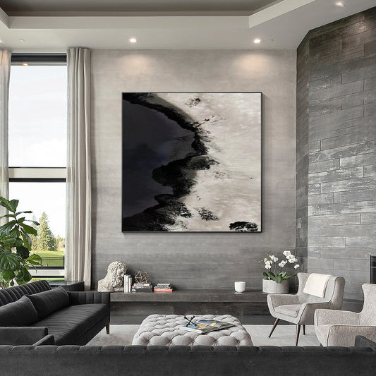Black Abstract Painting_W008