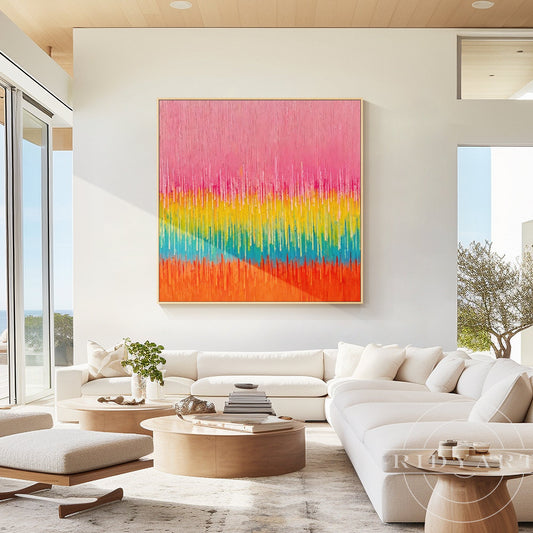 Pink Abstract wall art BA0953
