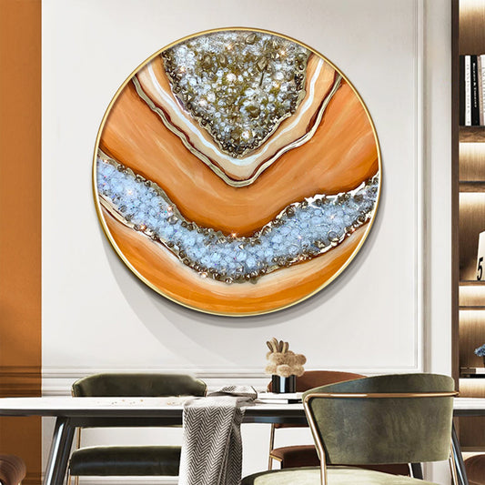 Resin Geode Round Wall art-X0193