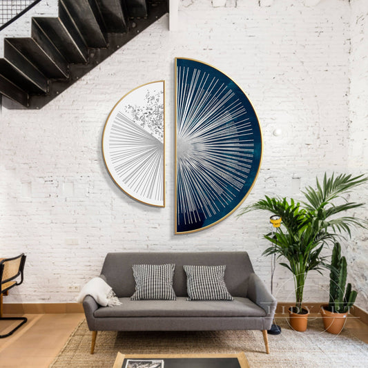 Navy blue Sliver Wall Art
