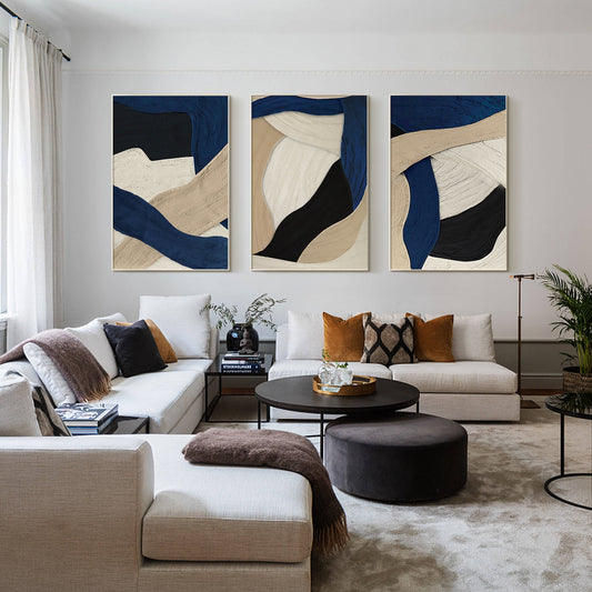 3 pieces abstract Framed painting