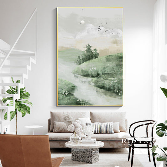 Sage green Landscape Wall Art