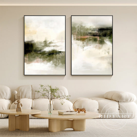 Foggy forest wall art