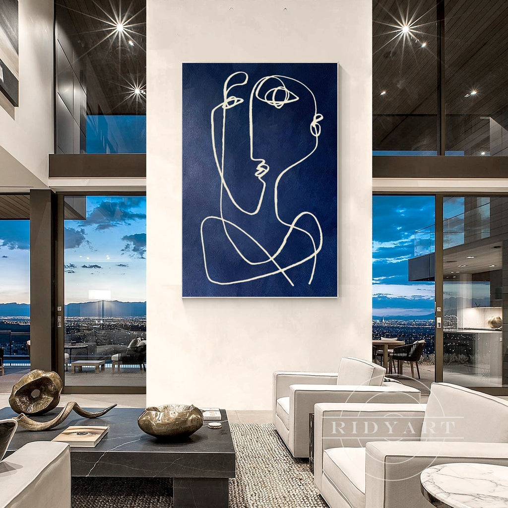 How to Pick the Perfect Wall Art for a Blue Interior?