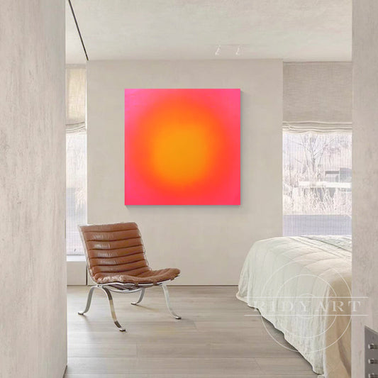 Ombre Art Gradient Painting: A Burst of Joyful Colors