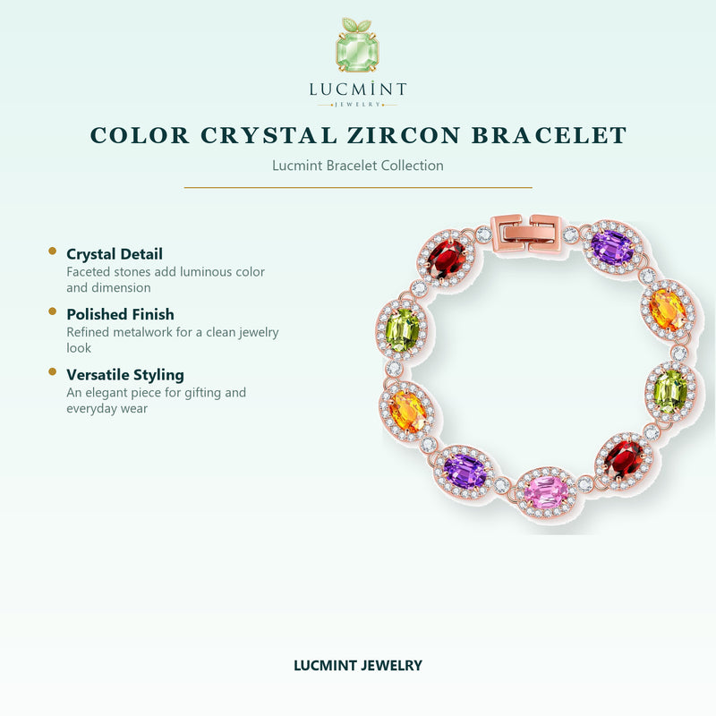Color Crystal Zircon Bracelet