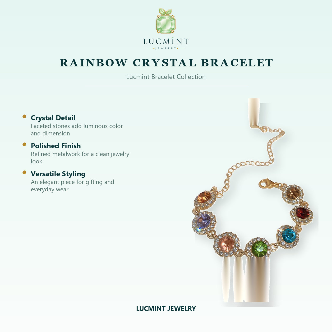 Rainbow Crystal Bracelet