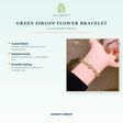 Green Zircon Flower Bracelet