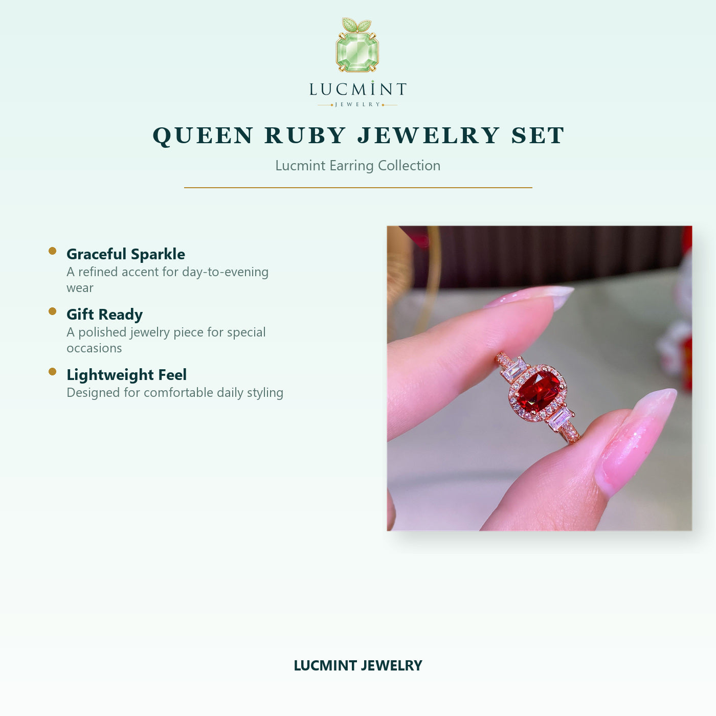 Queen Ruby Jewelry Set
