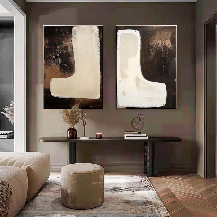 Modern Minimalist Wall Art 2 Piece Set #MMWA004