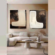 Modern Minimalist Wall Art 2 Piece Set #MMWA004