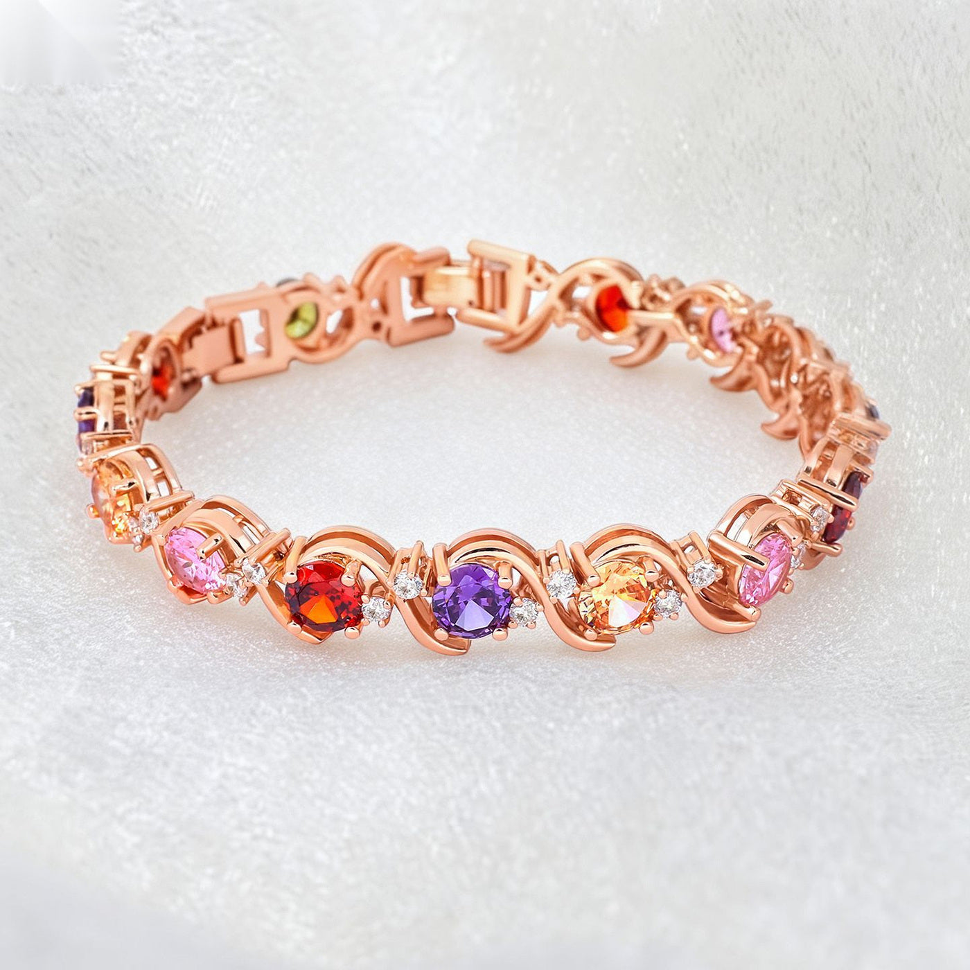 Rose Gold Crystal Zircon Bracelet