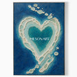 Turquoise Lagoon Heart #CSQ121