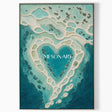 Turquoise Lagoon Heart #CSQ123