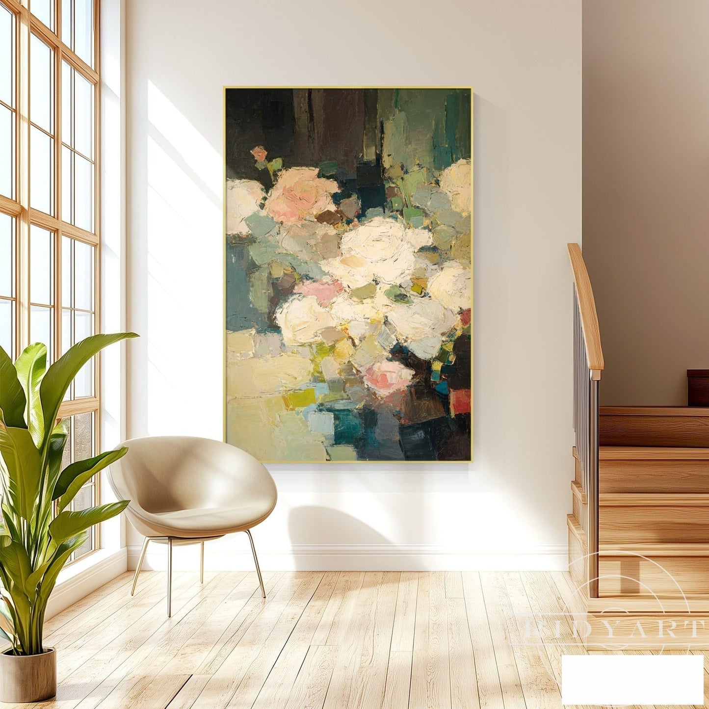 flower wall art_BA049