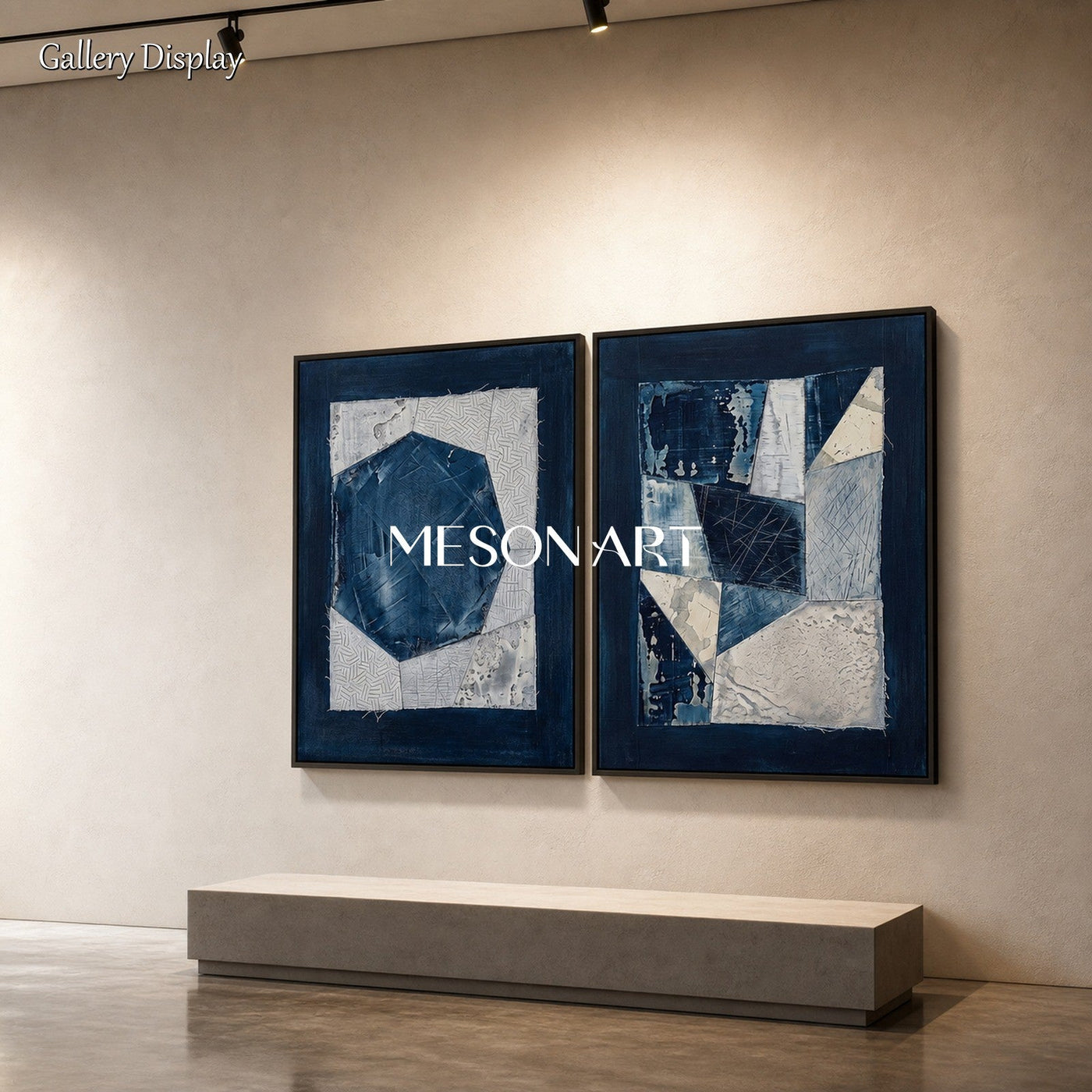 Azure Geometric Echoes #TX683