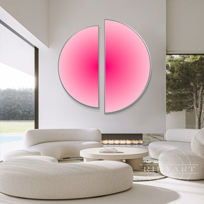 Gradient Pink Wall Art_0422