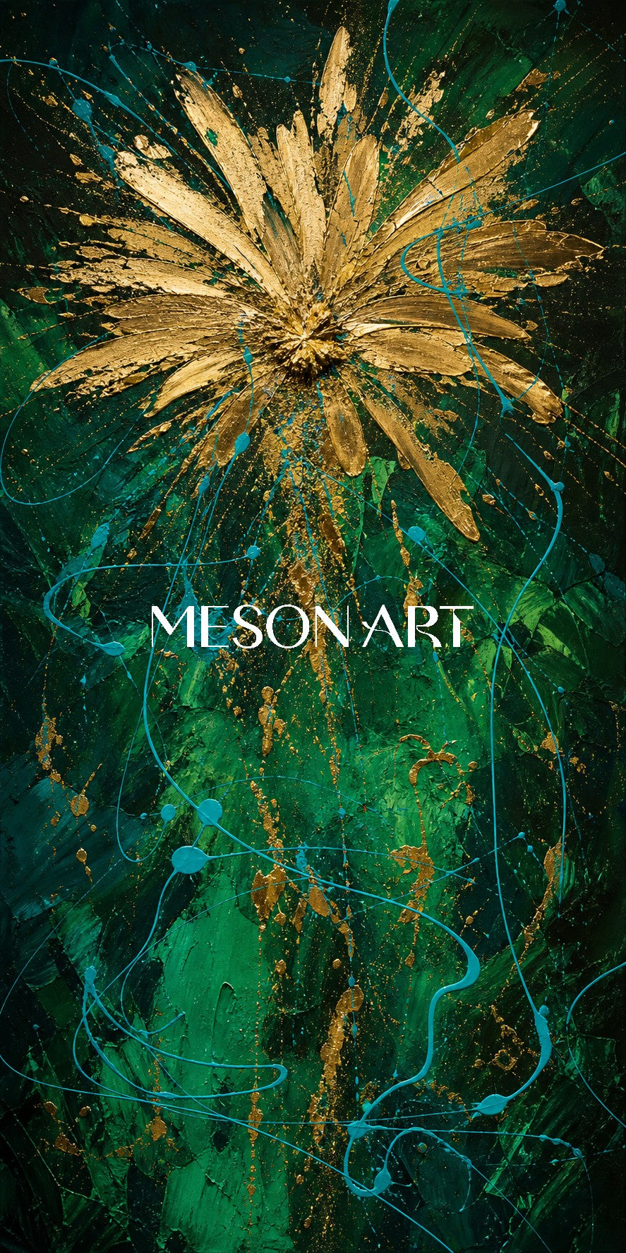 Emerald Golden Burst #AEA090