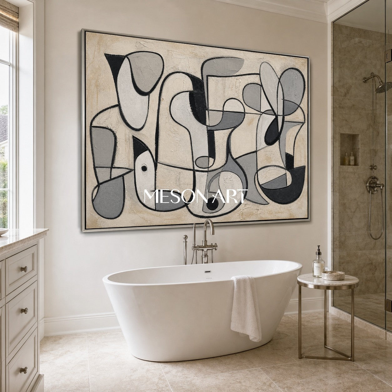 Cubist Harmony In Beige #CSQ081