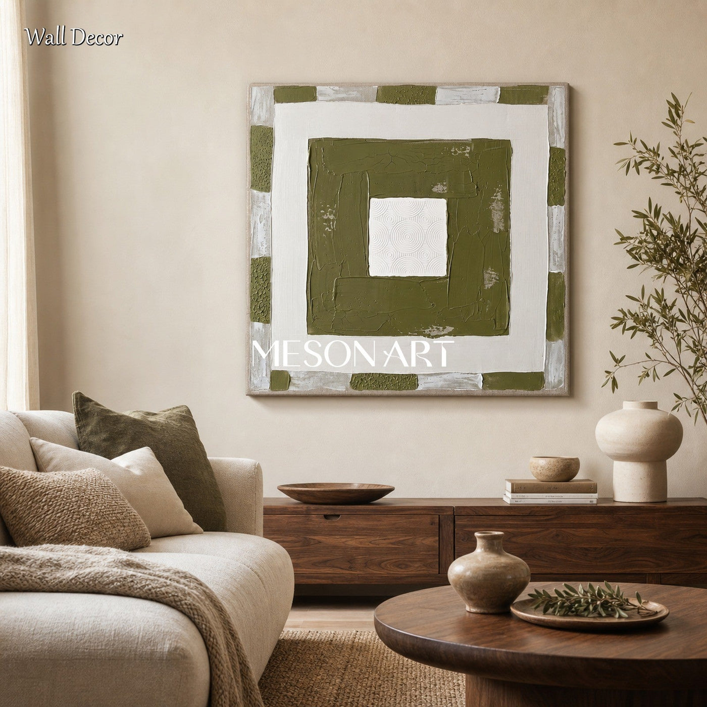 Olive Serenity Square #TX689