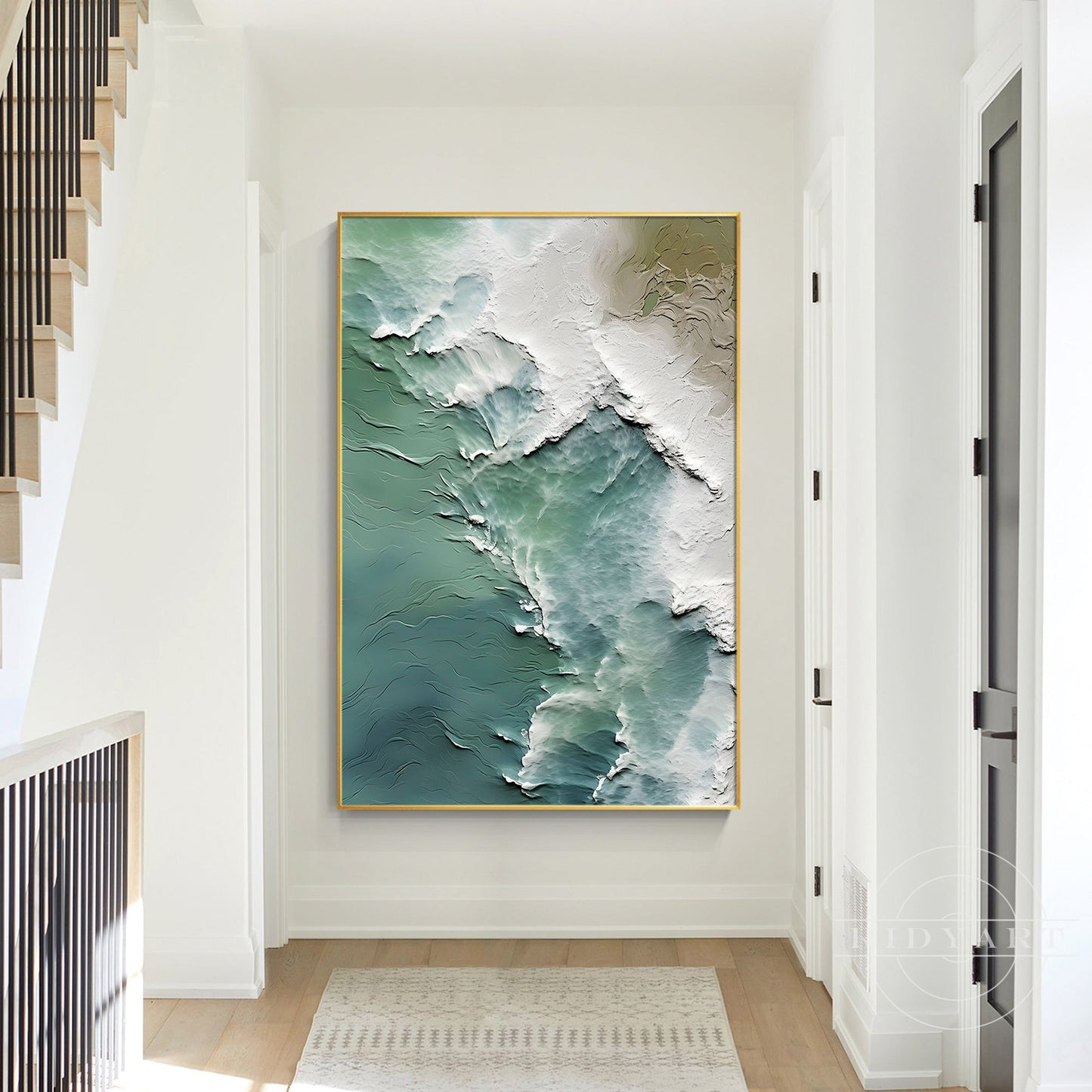 Turquoise Ocean with Rising Tides