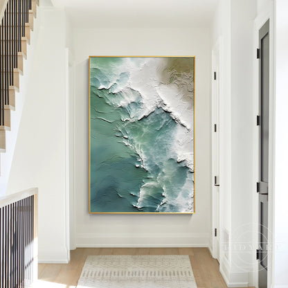 Turquoise Ocean with Rising Tides