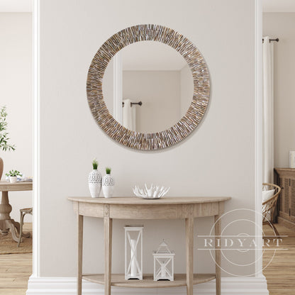 Round shells Mirror decor