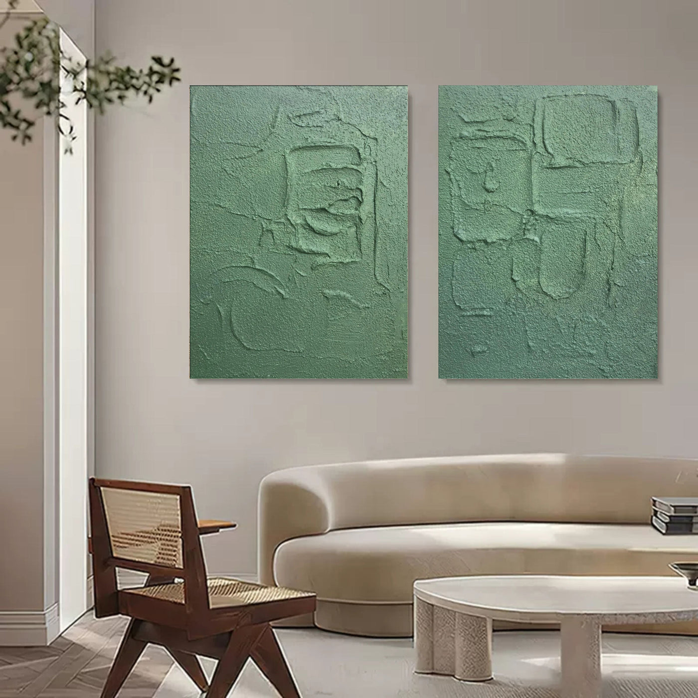 Abstract Painting Set Of 2 #SP073