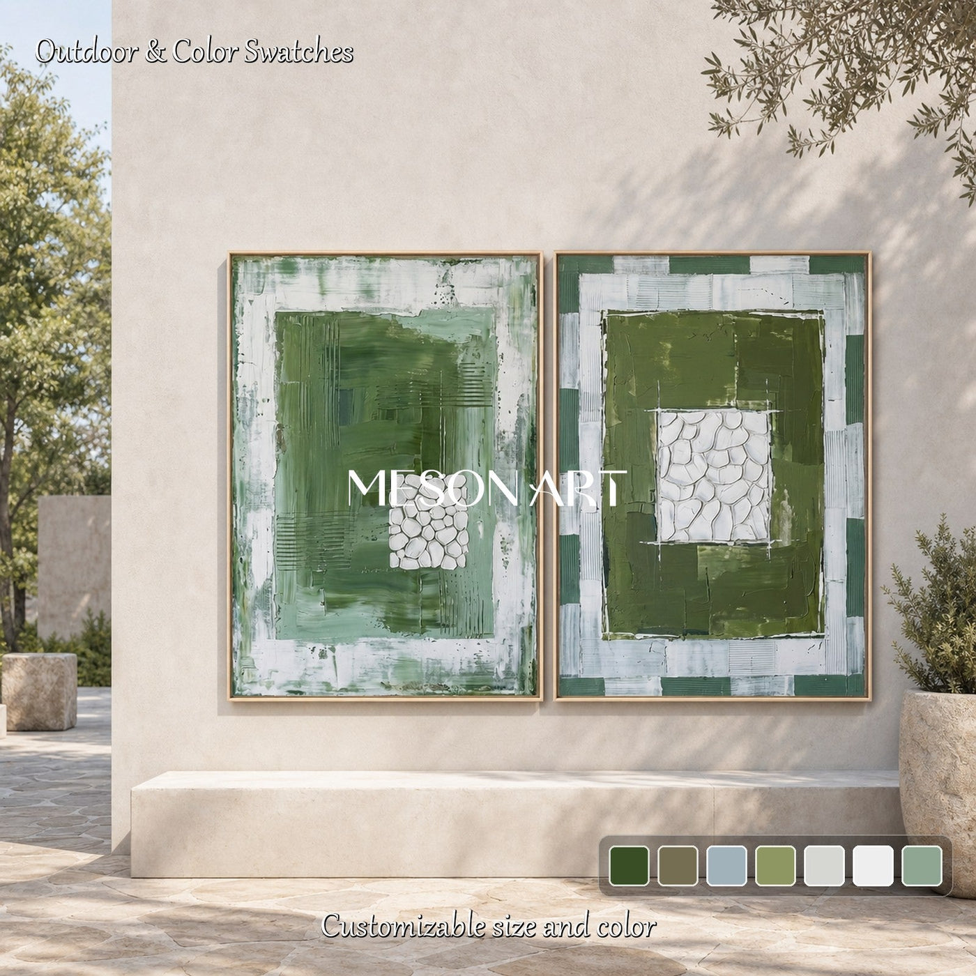 Verdant Geometric Silence #TX702
