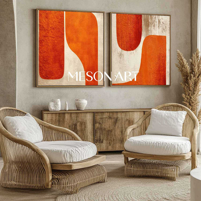 Contemporary Minimalist Art Set Of 2 #SP169