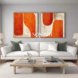 Contemporary Minimalist Art Set Of 2 #SP169