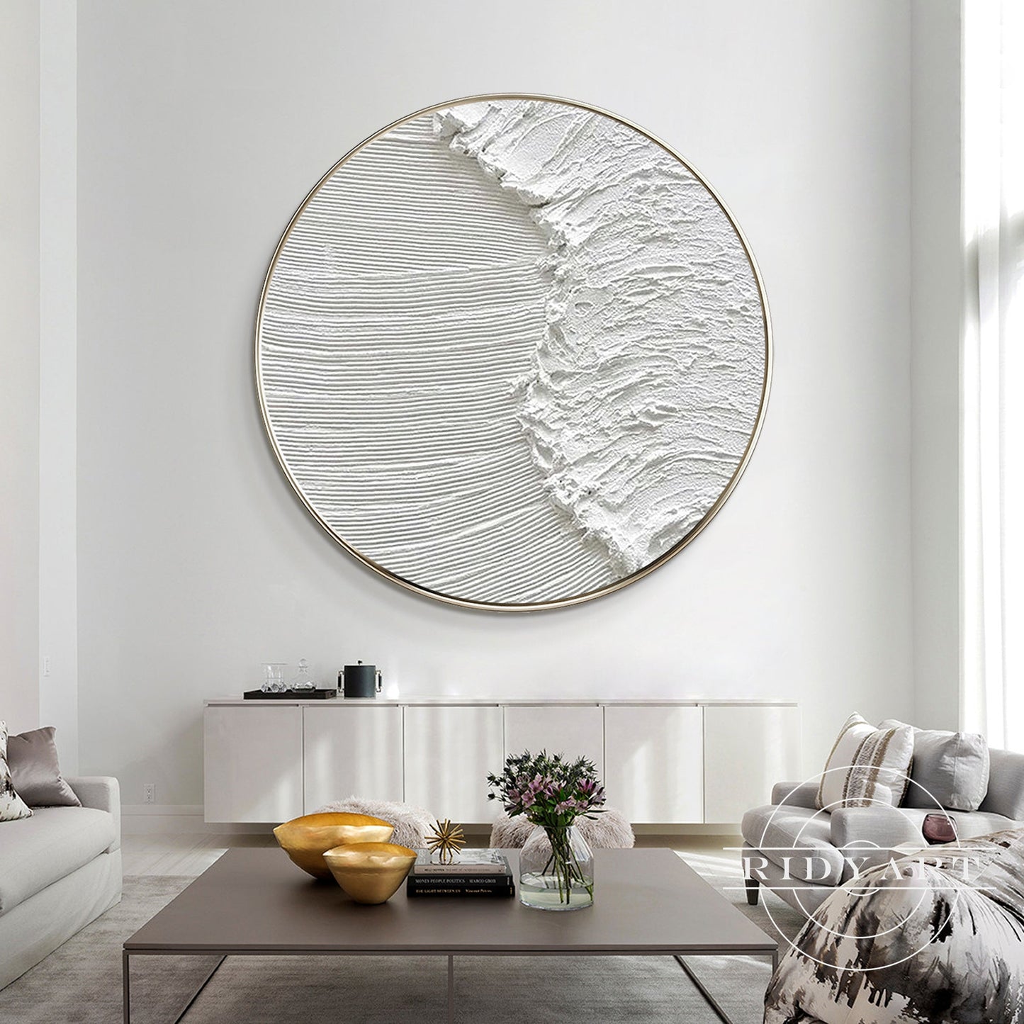 Minimalist Round Ocean Wall Art_0594