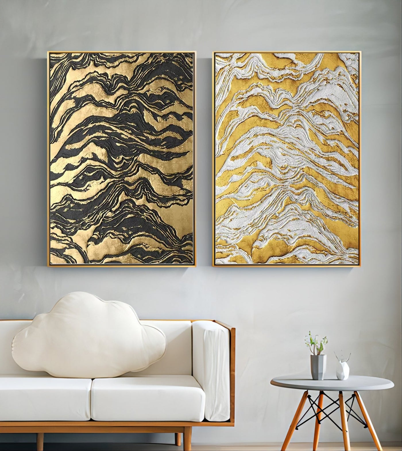 Abstract Painting Set Of 2 #SP008