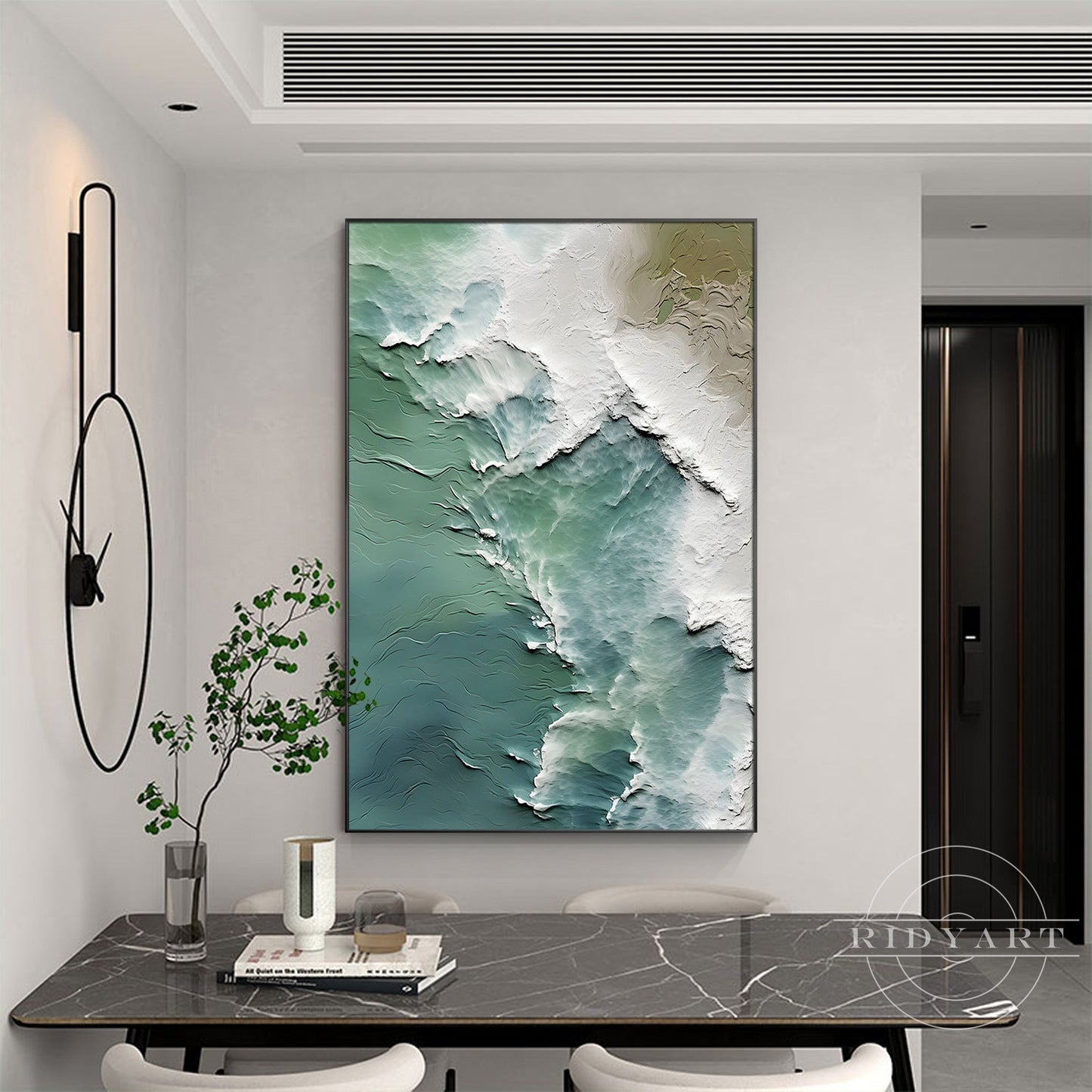 Turquoise Ocean with Rising Tides