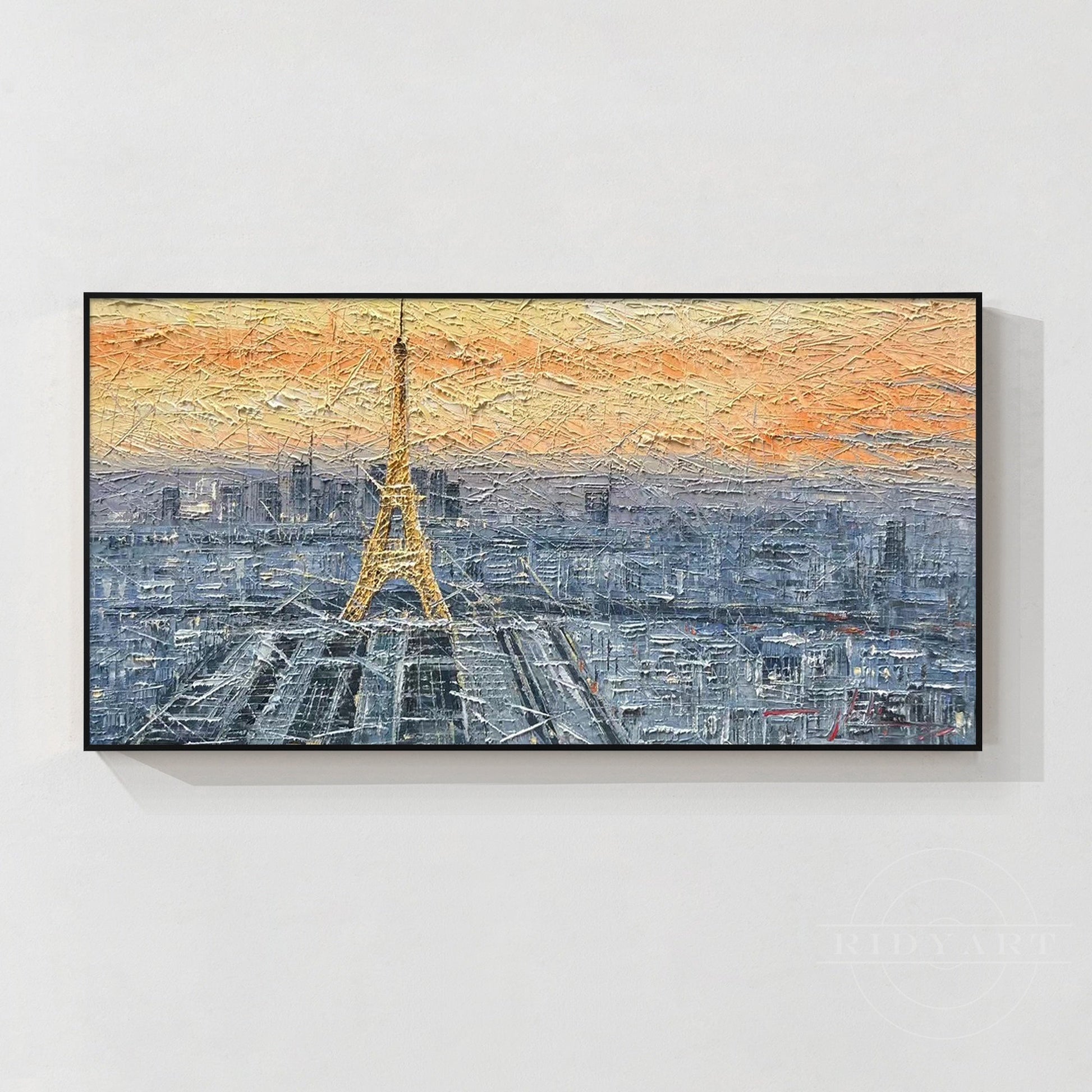 Eiffel Tower Skyline Painting_047