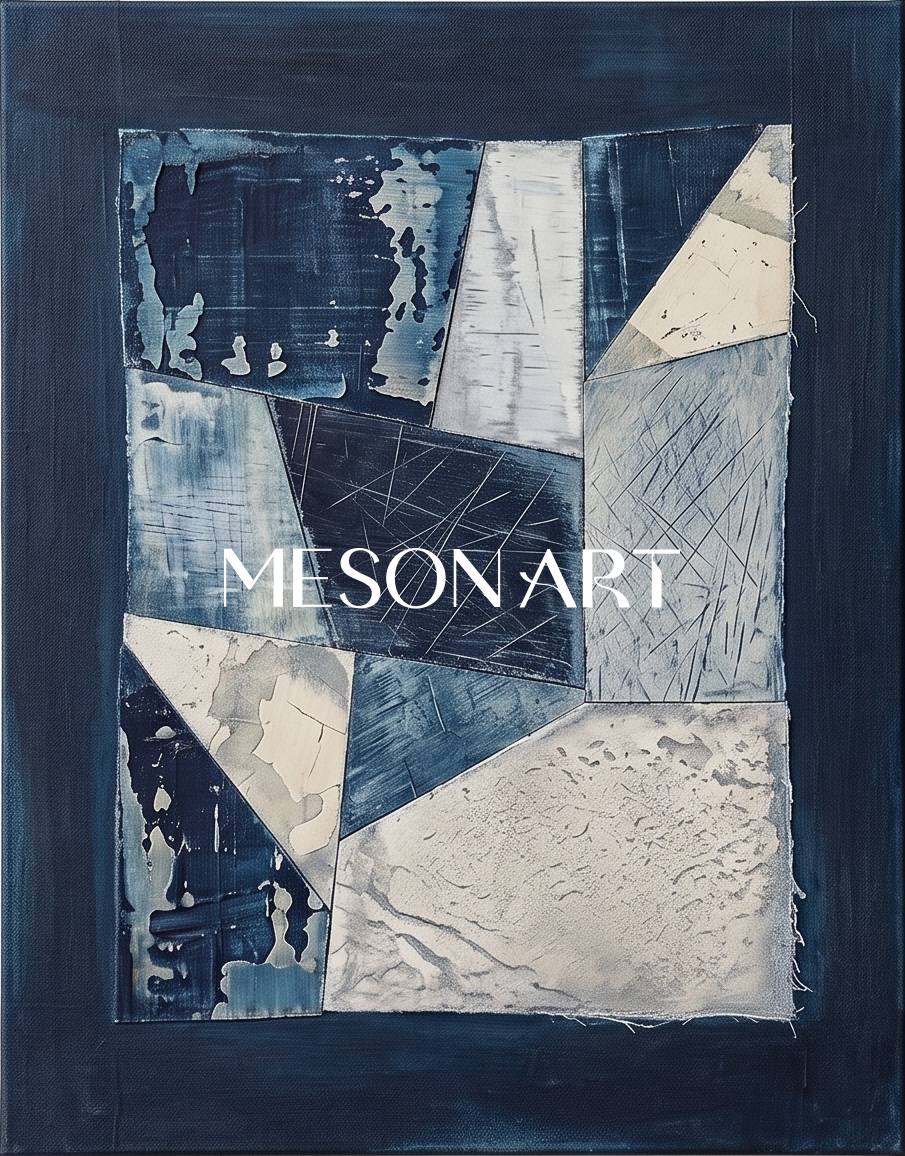 Azure Geometric Echoes #TX683