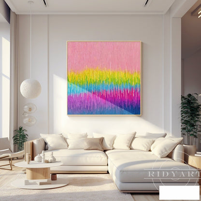 Pink Abstract wall art BA0951