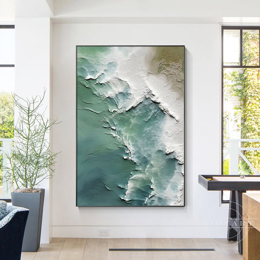 Turquoise Ocean with Rising Tides