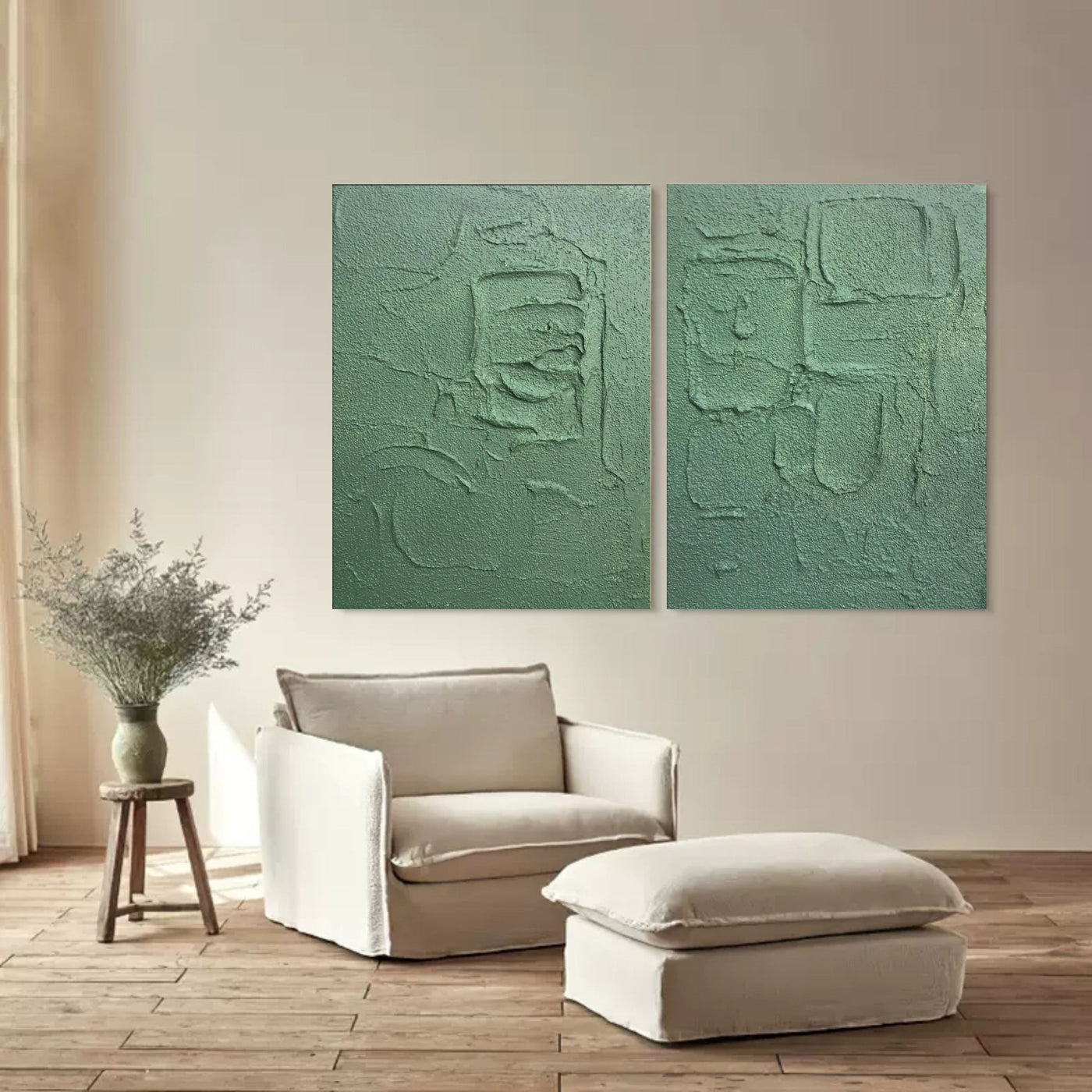 Abstract Painting Set Of 2 #SP073
