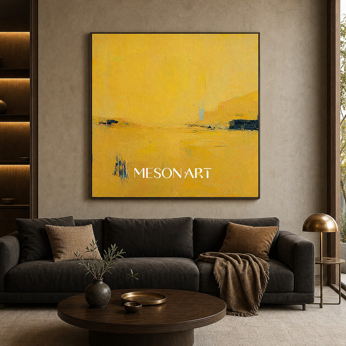 Golden Horizon Abstract #CA422