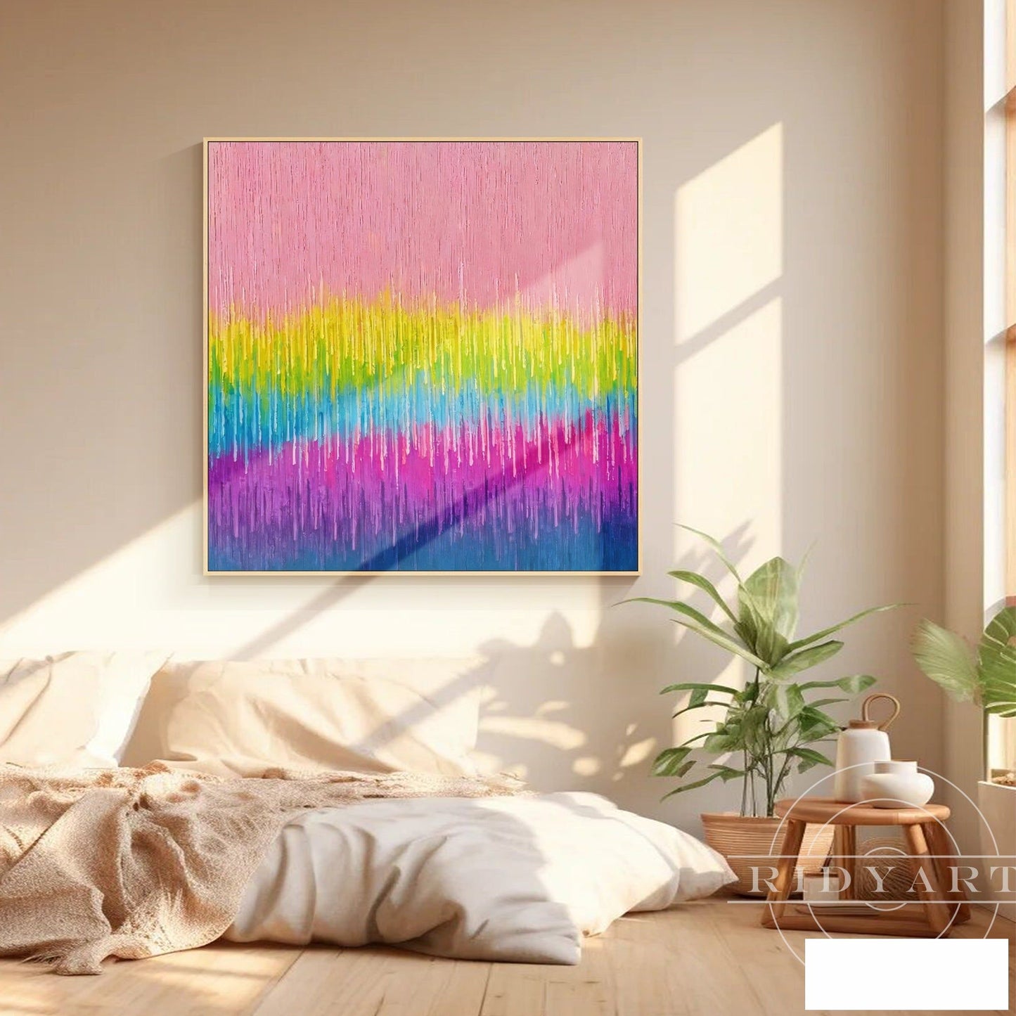Pink Abstract wall art BA0951