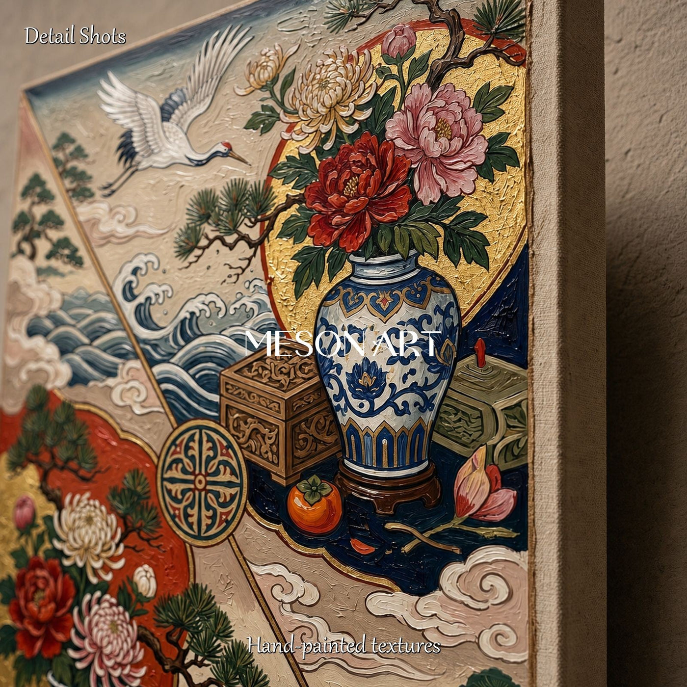 Cranes And Porcelain Harmony #UK038