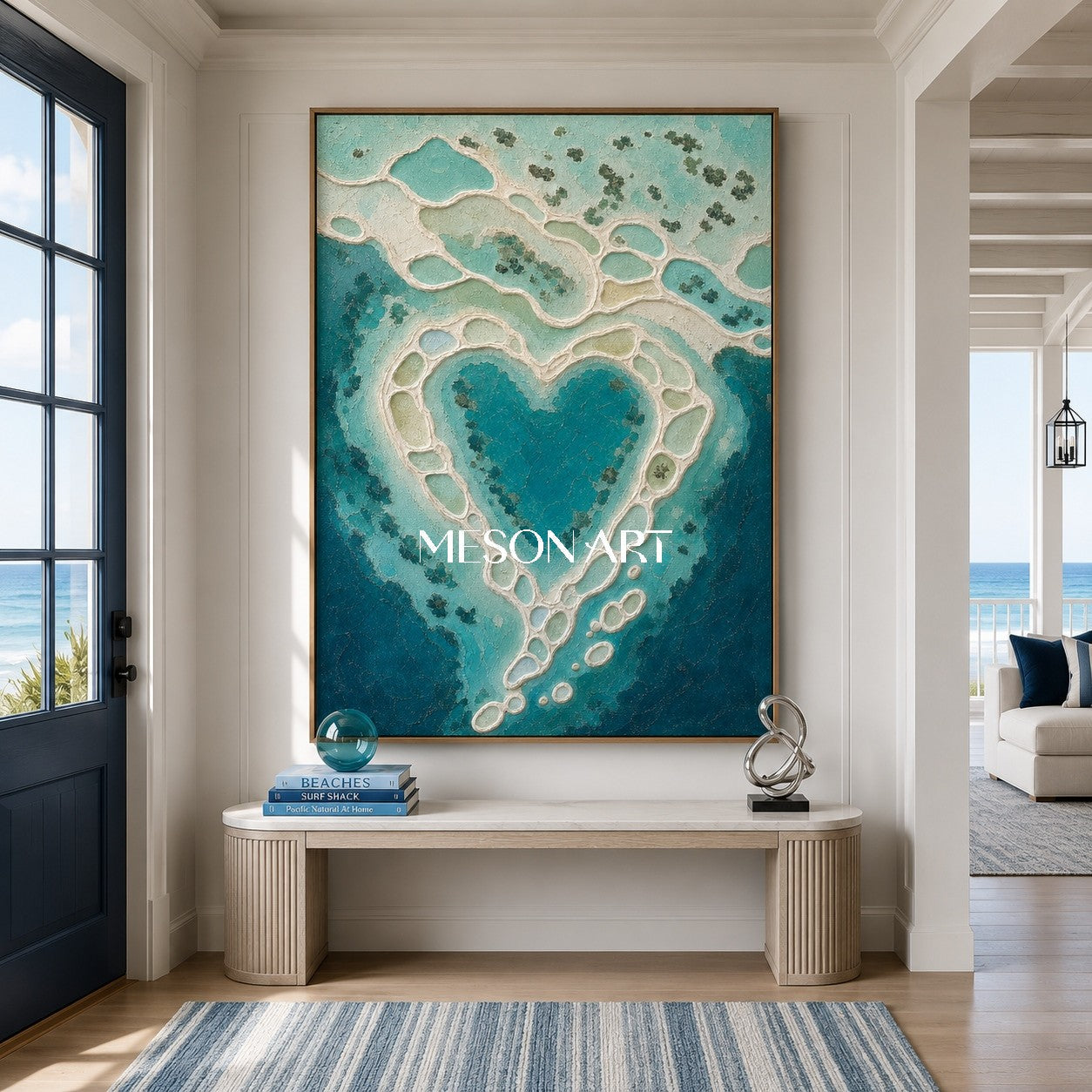 Turquoise Lagoon Heart #CSQ123