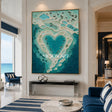 Turquoise Lagoon Heart #CSQ123