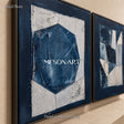 Azure Geometric Echoes #TX683