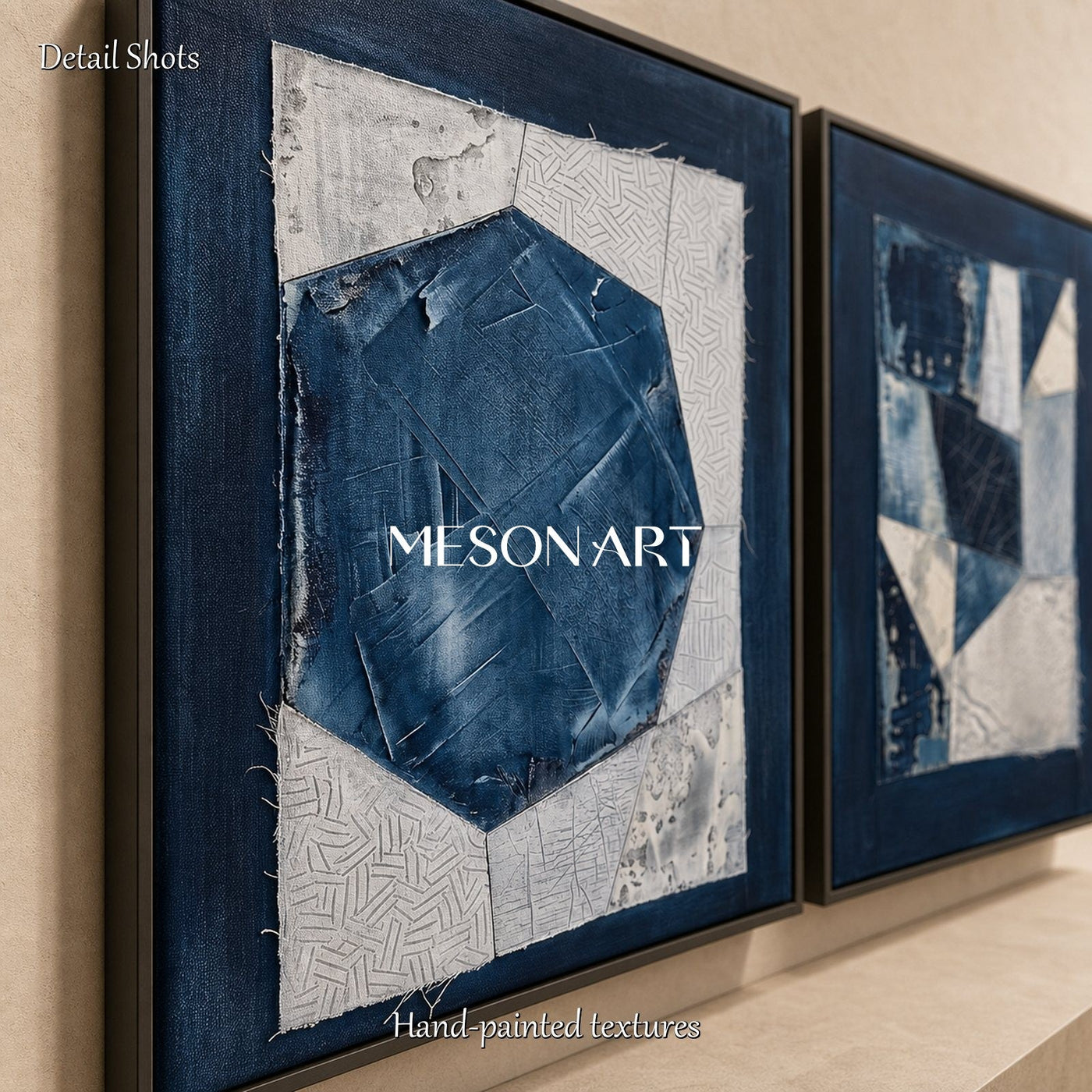 Azure Geometric Echoes #TX683
