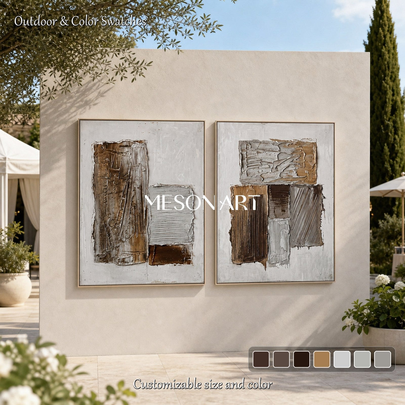 Earthen Silence Diptych #TX683