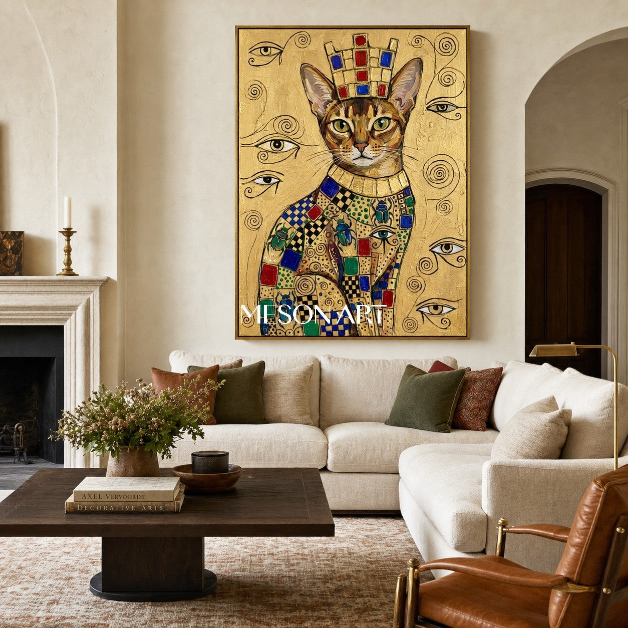 Golden Feline Pharaoh #CSQ188